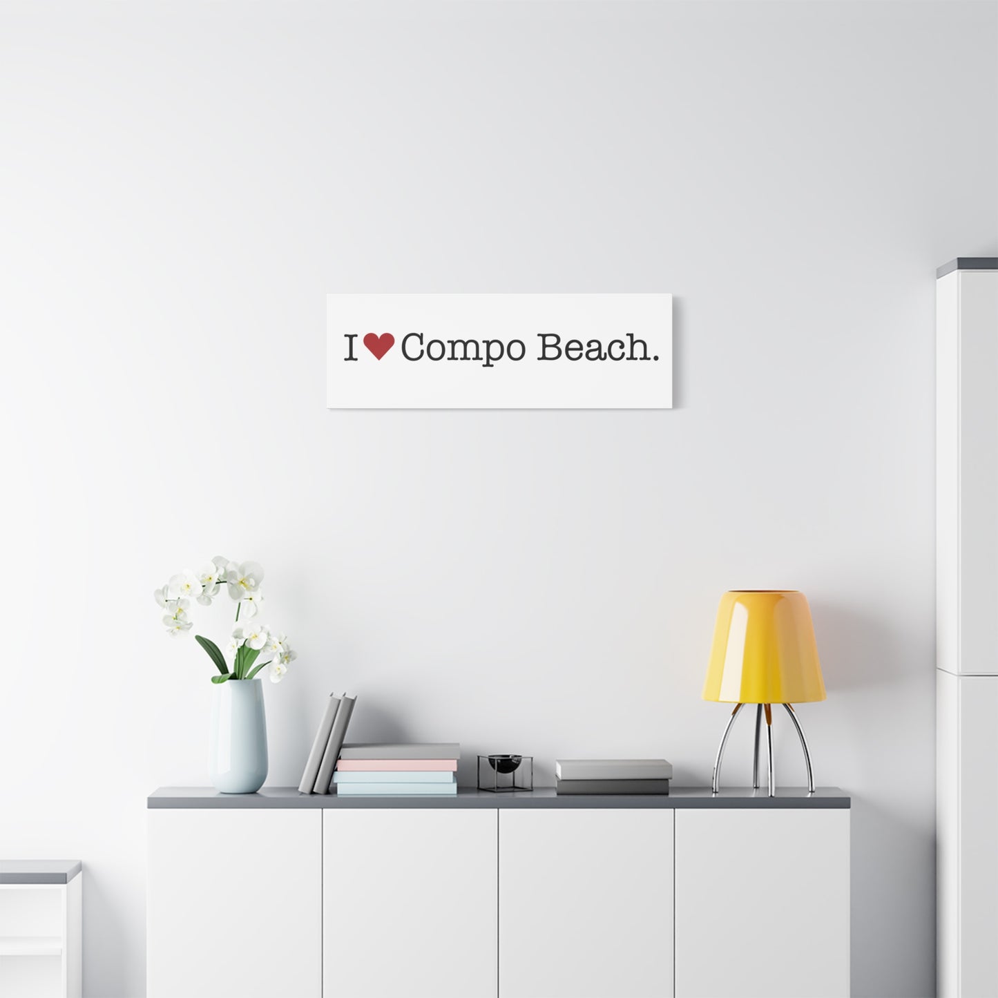 I Heart Compo Beach. Matte Canvas, Stretched, 1.25"