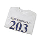 New Fairfield 203 Connecticut Unisex Heavy Blend™ Crewneck Sweatshirt