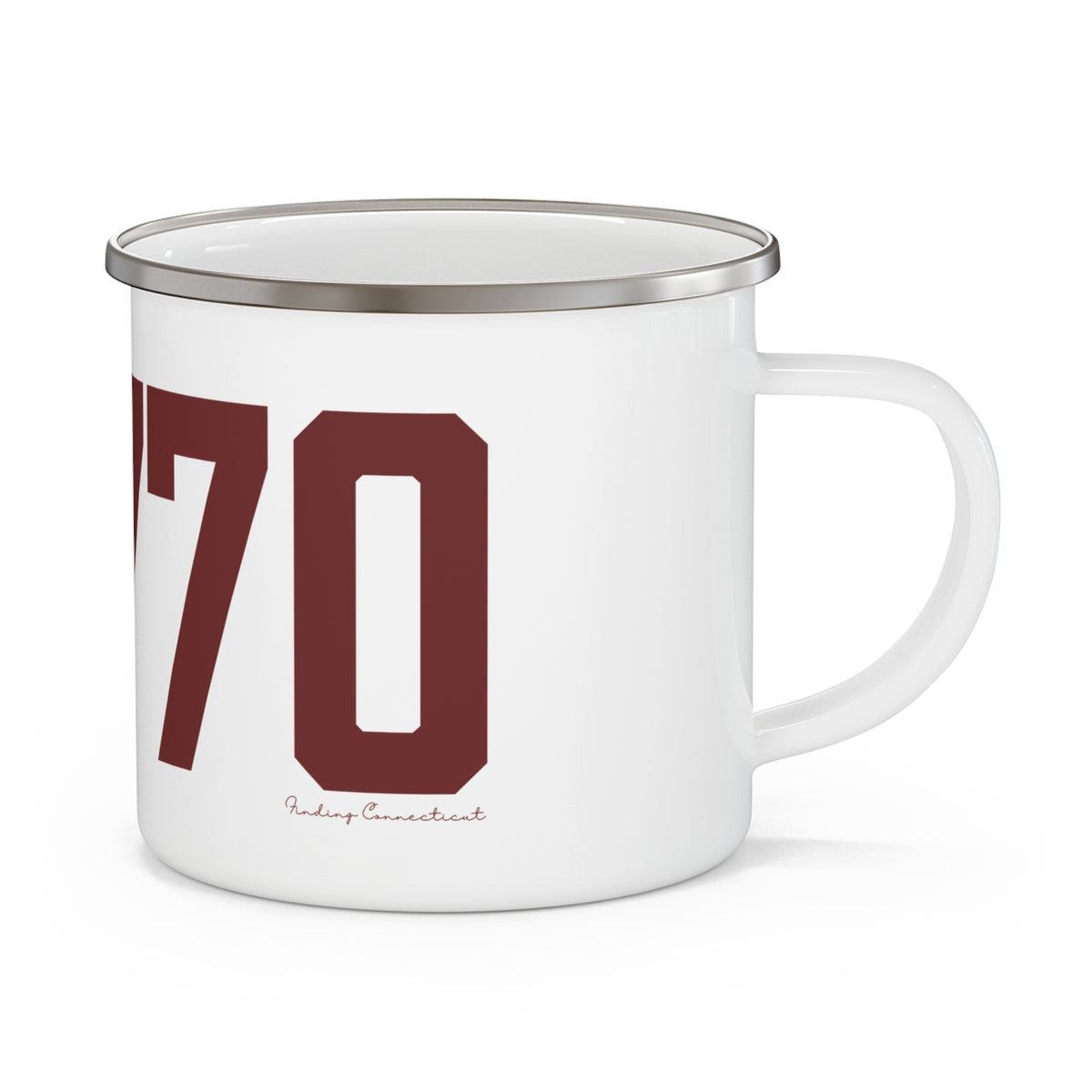 06770 Naugatuck Connecticut Zip Code Enamel Camping Mug