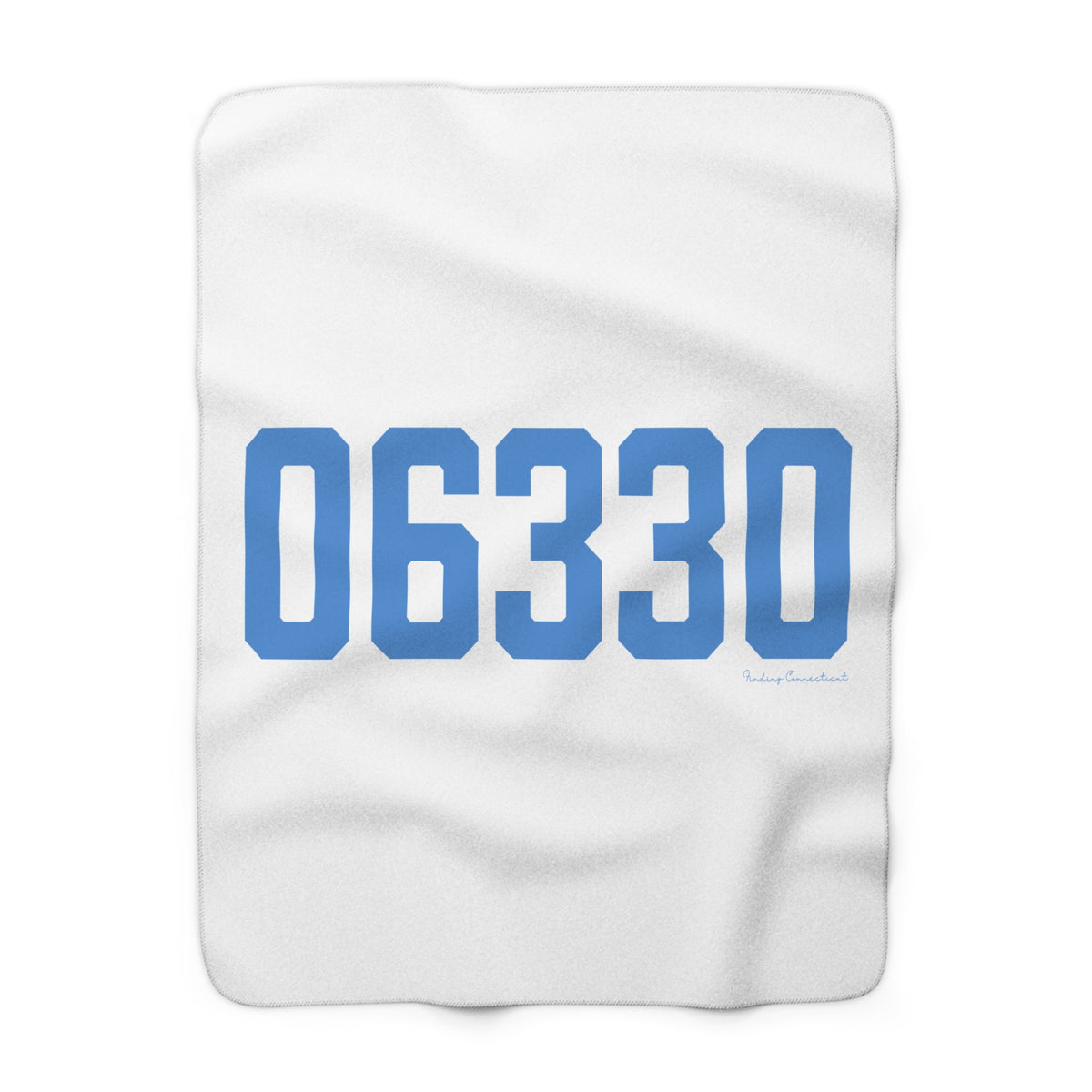 06330 Sprague Connecticut Zip Code Fleece Blanket