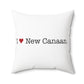 I Heart New Canaan. Spun Polyester Square Pillow
