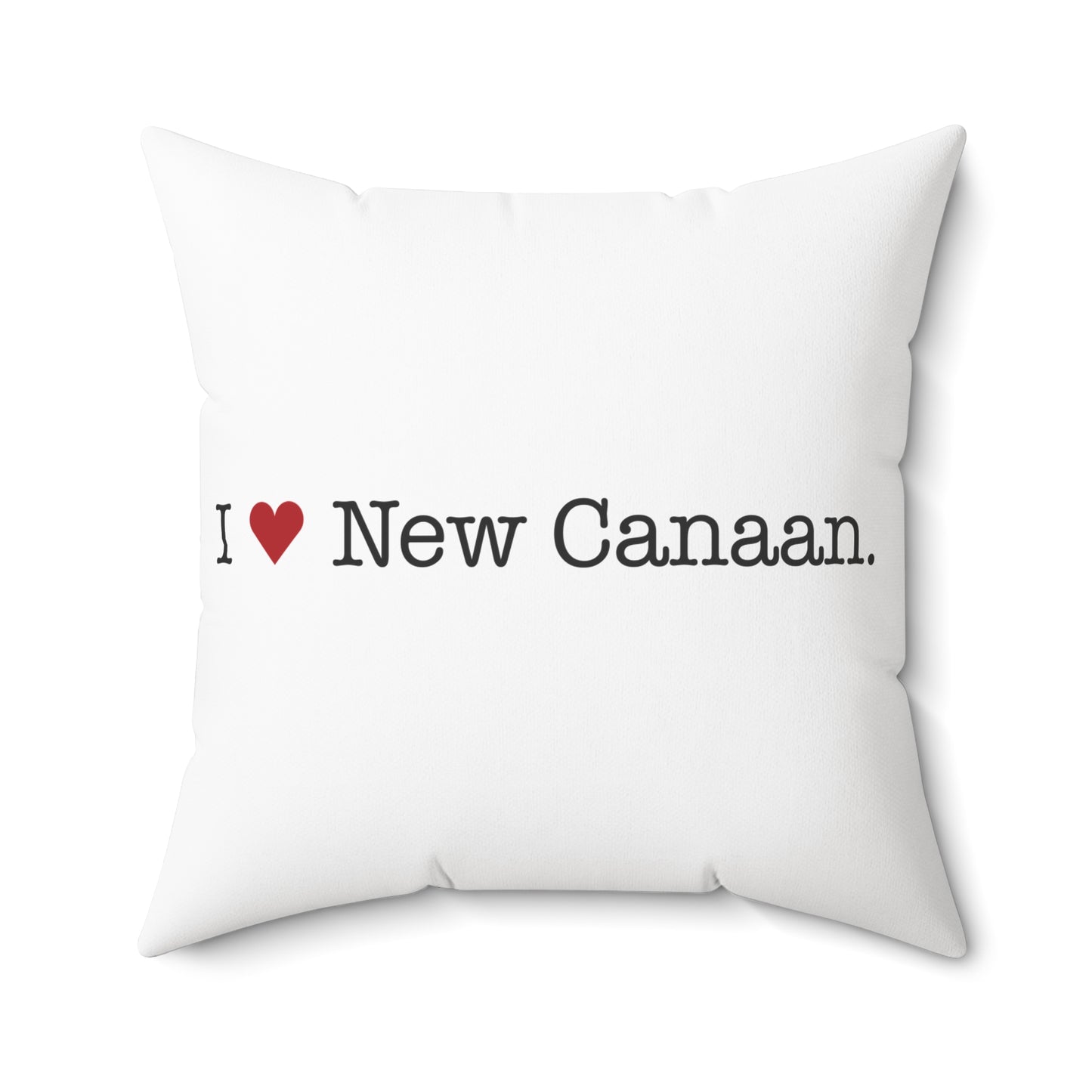 I Heart New Canaan. Spun Polyester Square Pillow