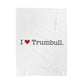 I Heart Trumbull. Velveteen Plush Blanket