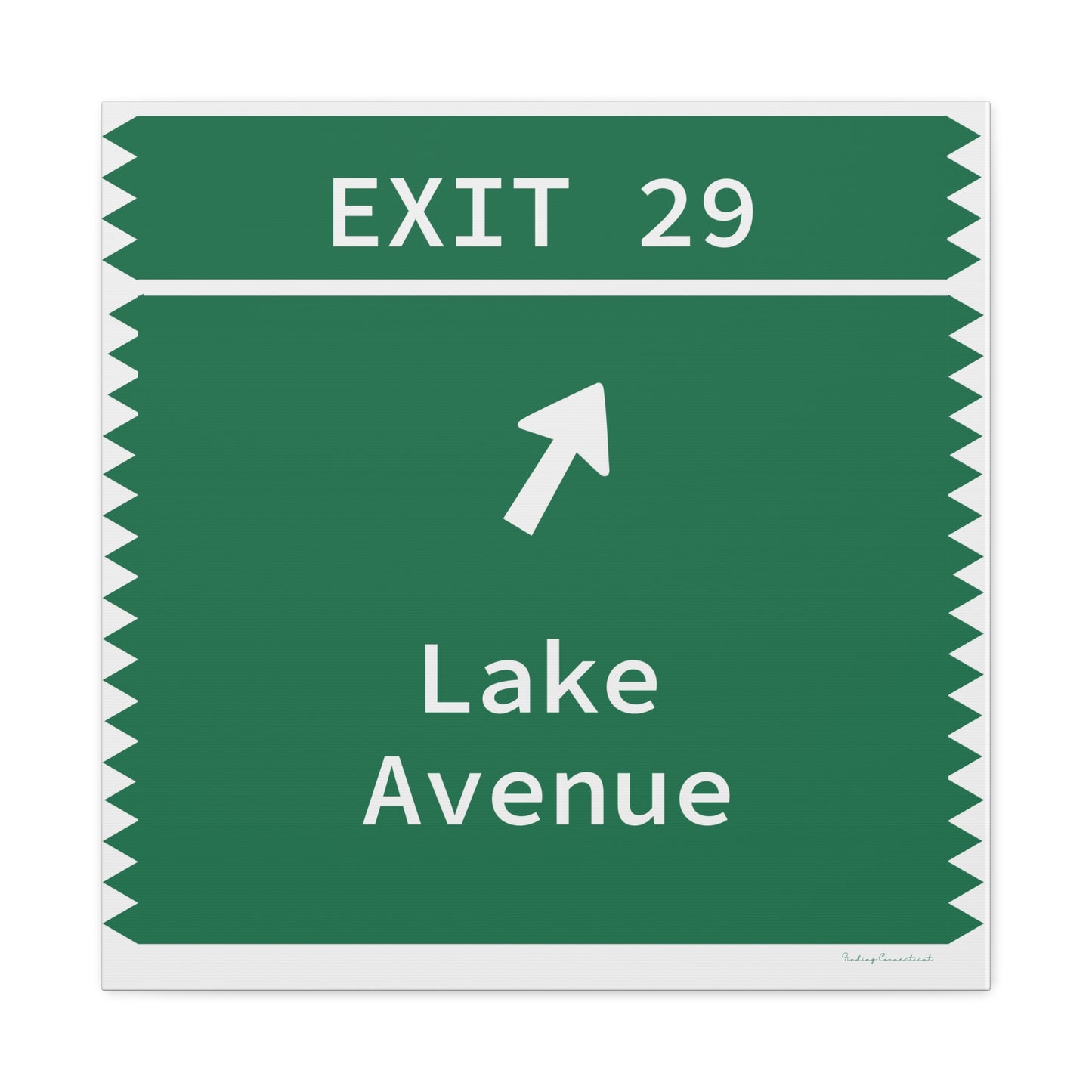 Vintage Merritt Parkway Exit 29 Sign Matte Canvas, Stretched, 1.25"