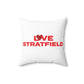 Love Stratfield Spun Polyester Square Pillow