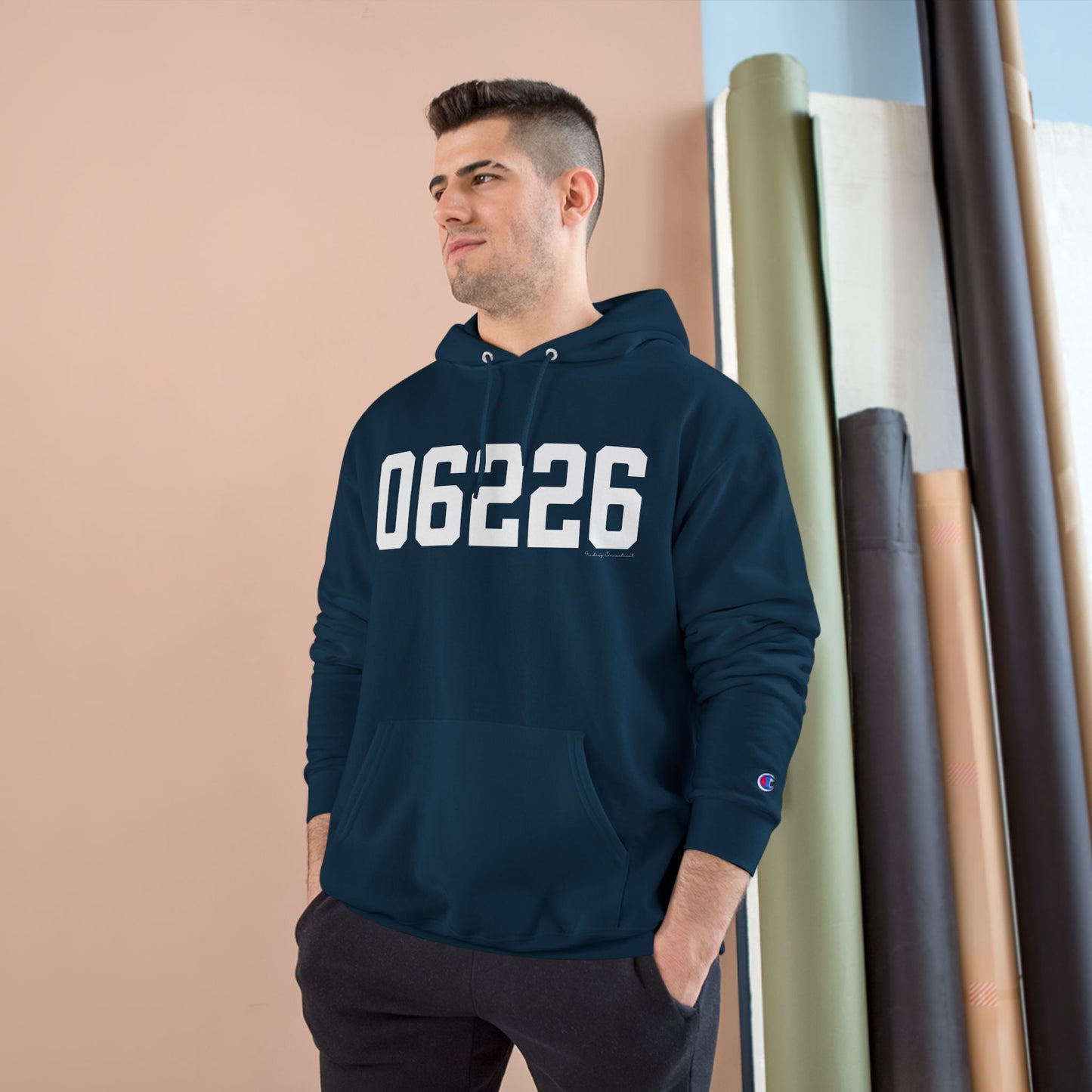 06226 Willimantic CT Zip Code Champion Hoodie