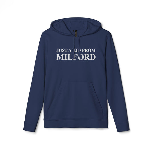 Just a kid from Milford adidas Unisex Fleece Hoodie