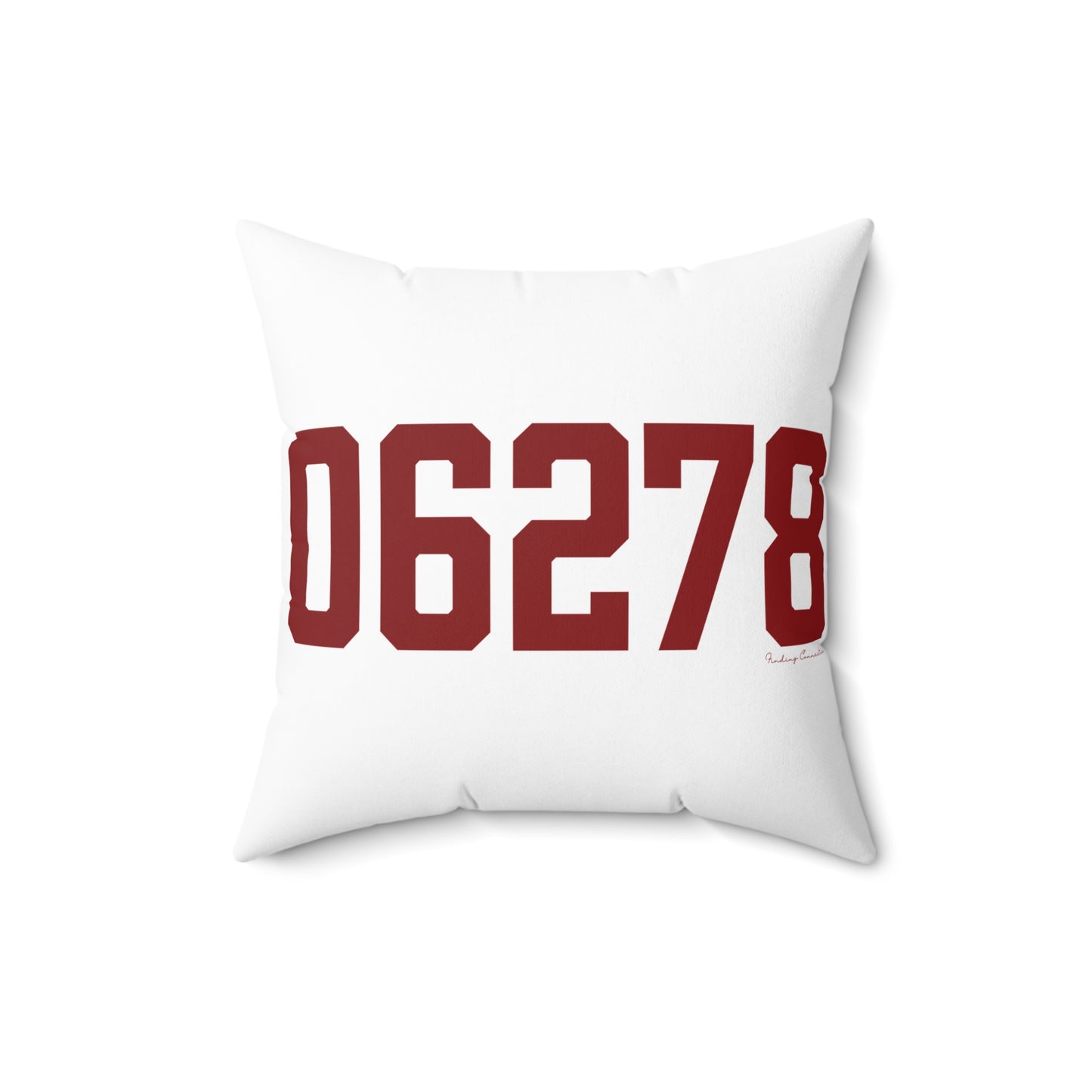 06278 Ashford Connecticut Zip Code Spun Polyester Square Pillow