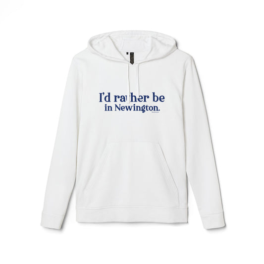 I'd rather be in Newington adidas Unisex Fleece Hoodie