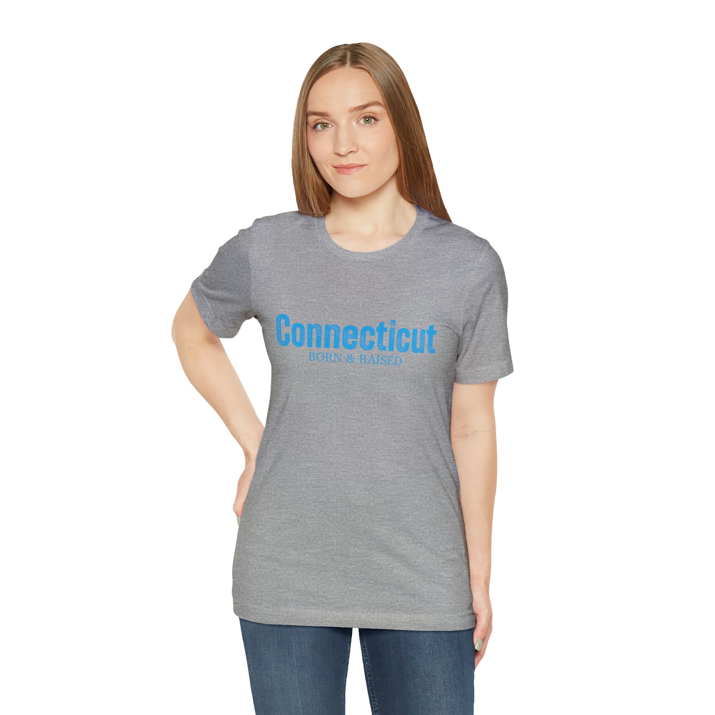 Connecticut Born & Raised Unisex Jersey Short Sleeve Tee