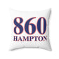 860 Hampton Red, White & Blue Spun Polyester Square Pillow