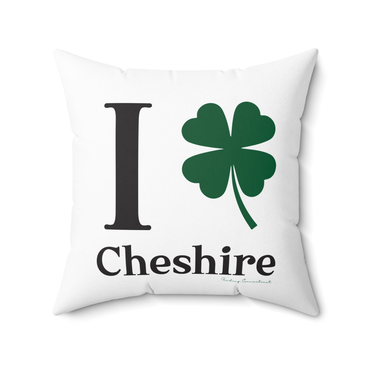 I Clover Cheshire Spun Polyester Square Pillow