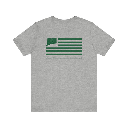 New Hartford  Connecticut St. Patrick’s Day Flag Unisex Jersey Short Sleeve T-Shirt