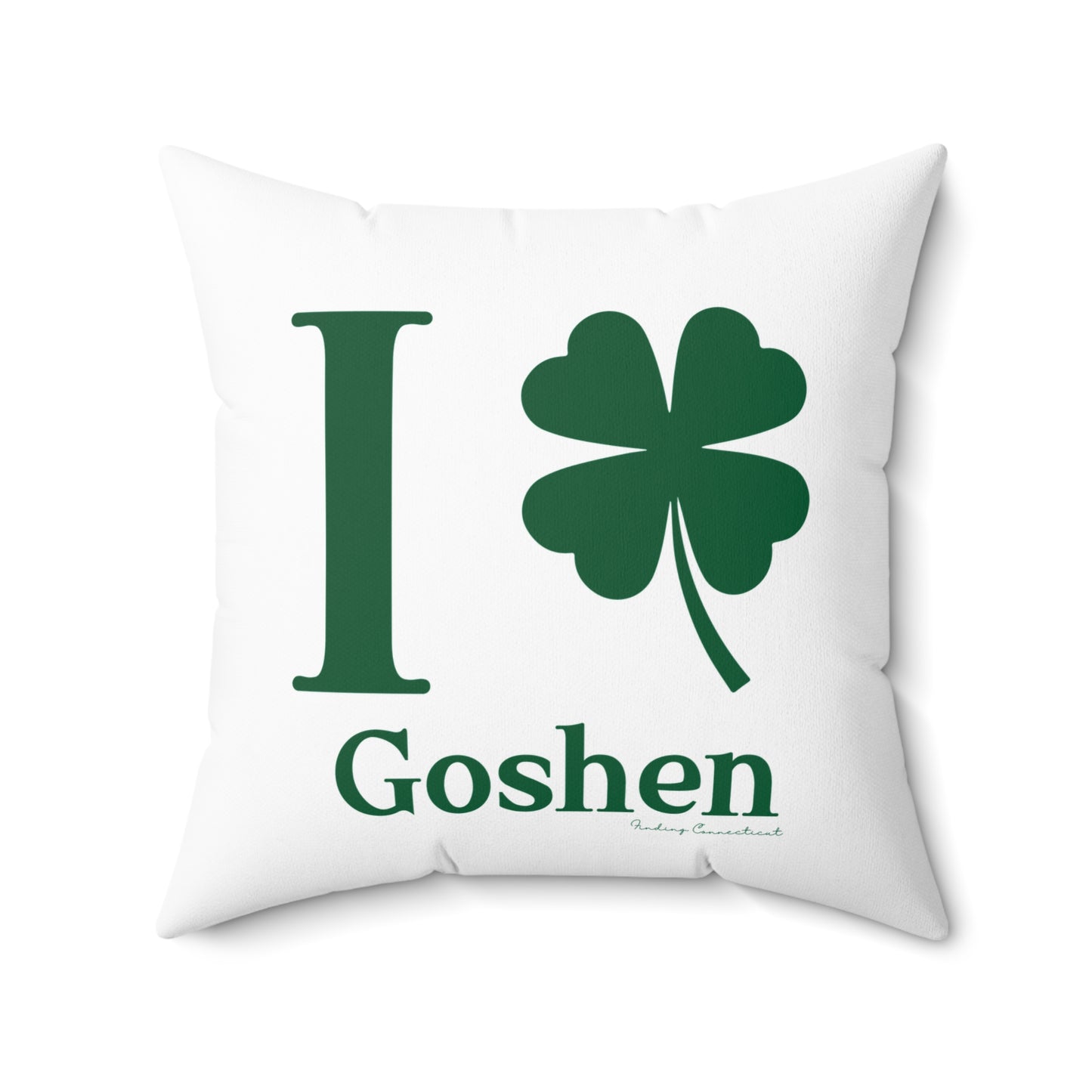 I Clover Goshen Spun Polyester Square Pillow