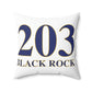 203 Black Rock Spun Polyester Square Pillow