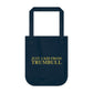 Just a kid from Trumbull Organic Canvas Tote Bag