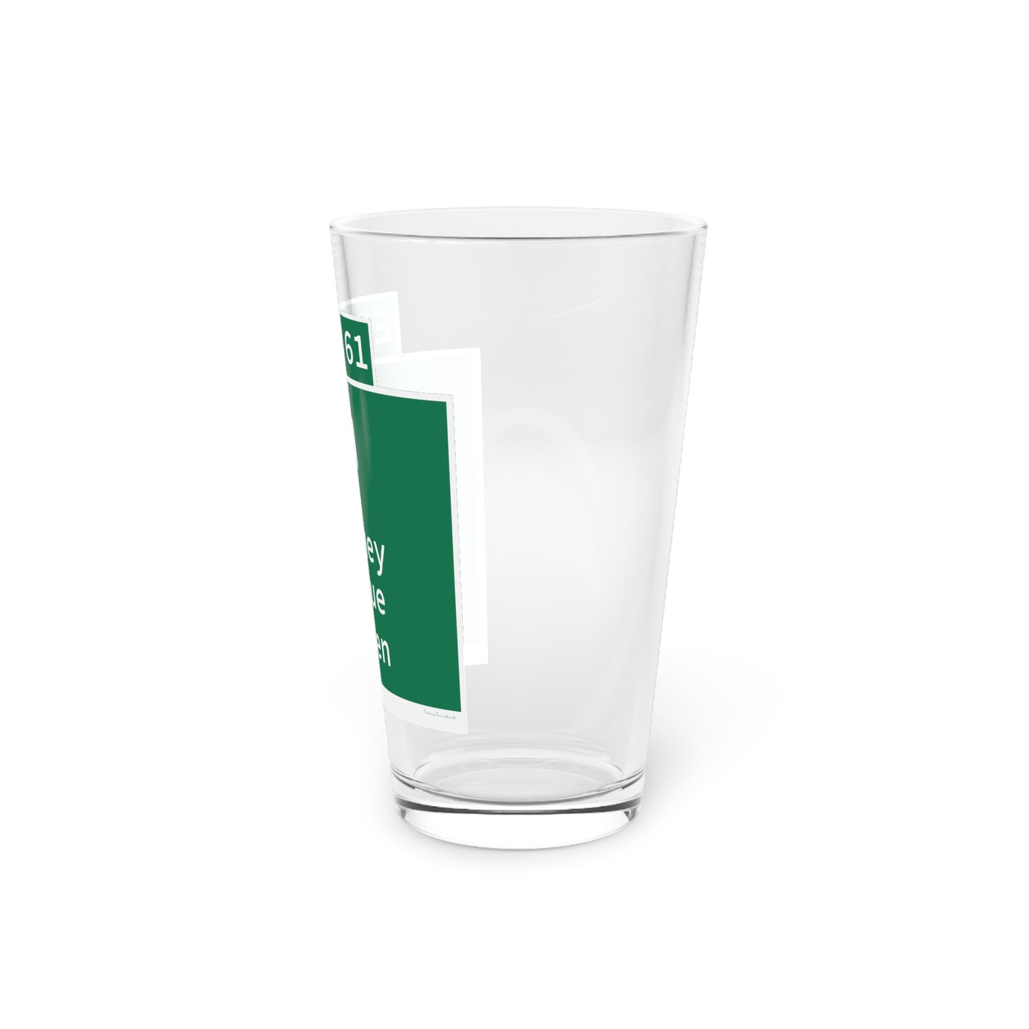 Vintage WCP Exit 61 Sign Pint Glass, 16oz