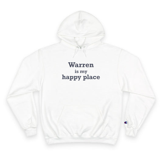 Warren is My Happy Place Champion Hoodie