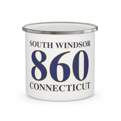 South Windsor 860 Connecticut Enamel Camping Mug