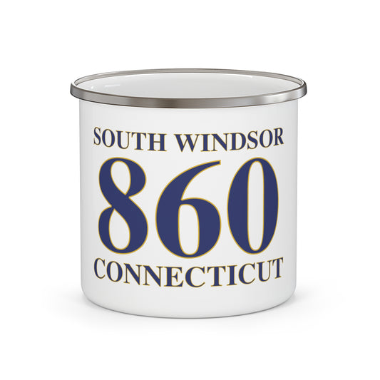 South Windsor 860 Connecticut Enamel Camping Mug