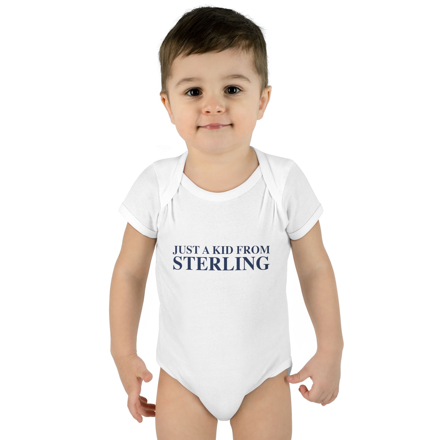 Just a kid from Sterling Infant Baby Rib Bodysuit