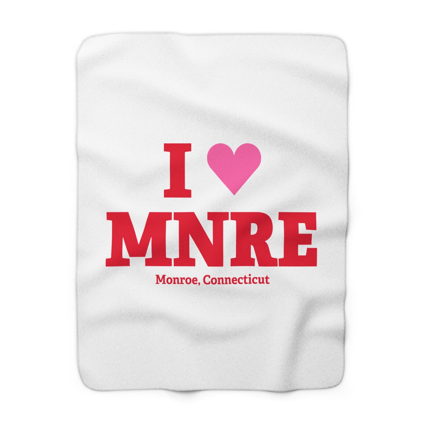 I Heart MNRE Sherpa Fleece Blanket
