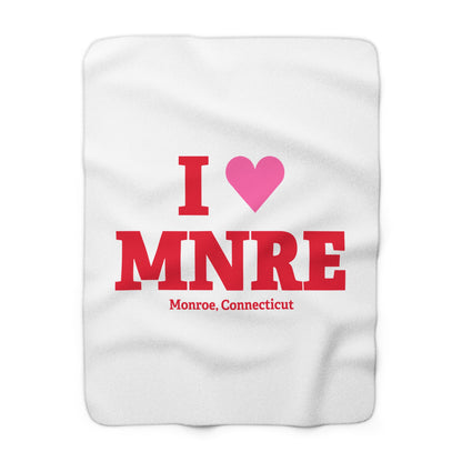 I Heart MNRE Sherpa Fleece Blanket