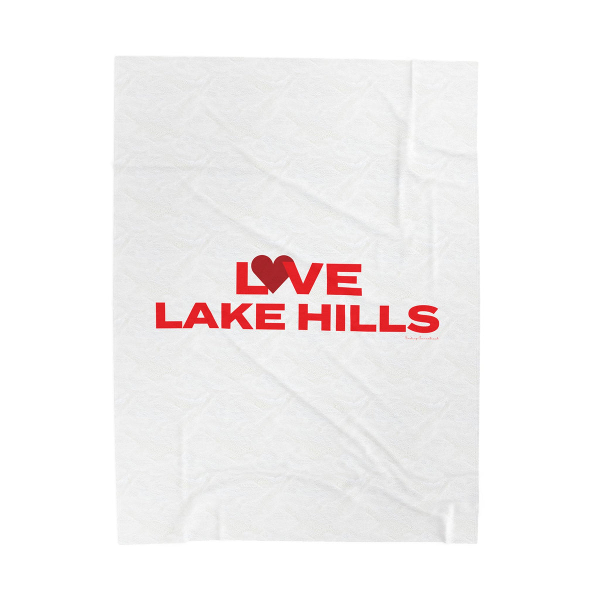 Love Lake Hills Velveteen Plush Blanket