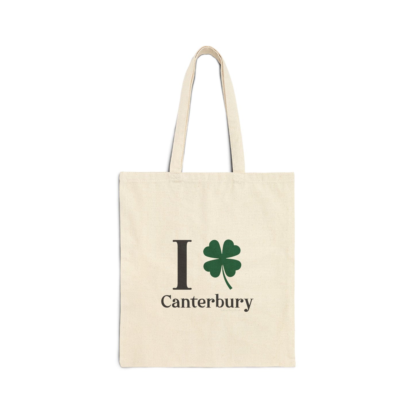 I Clover Canterbury Cotton Canvas Tote Bag