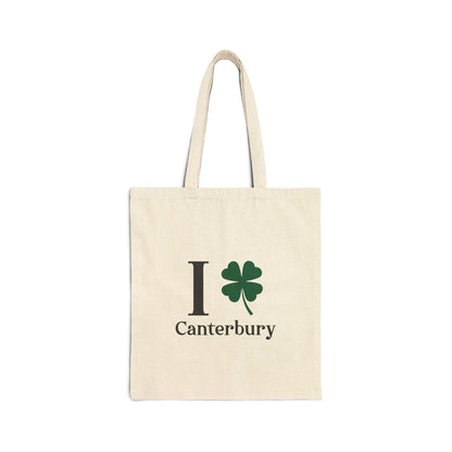 I Clover Canterbury Cotton Canvas Tote Bag