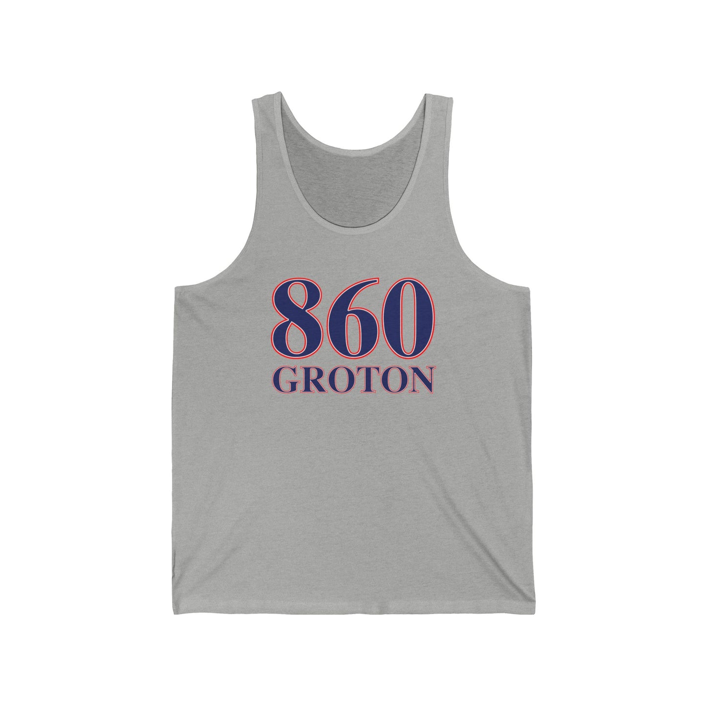860 Groton Red White & Blue Unisex Jersey Tank Top