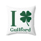 I Clover Guilford Spun Polyester Square Pillow