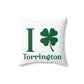 I Clover Torrington Spun Polyester Square Pillow