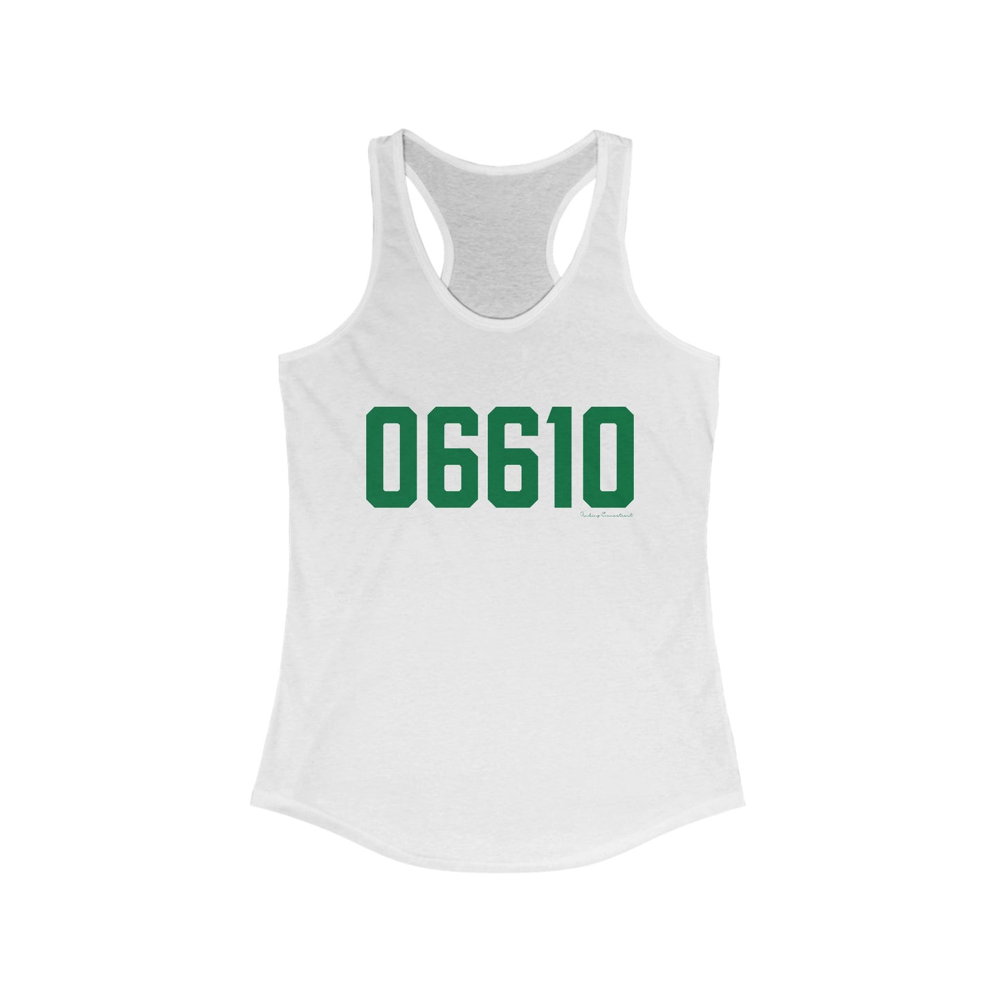 06610  Bridgeport Connecticut Zip Code Women's Ideal Racerback Tank Top