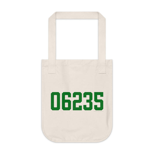 06235 Chaplin Connecticut Zip Code Organic Canvas Tote Bag