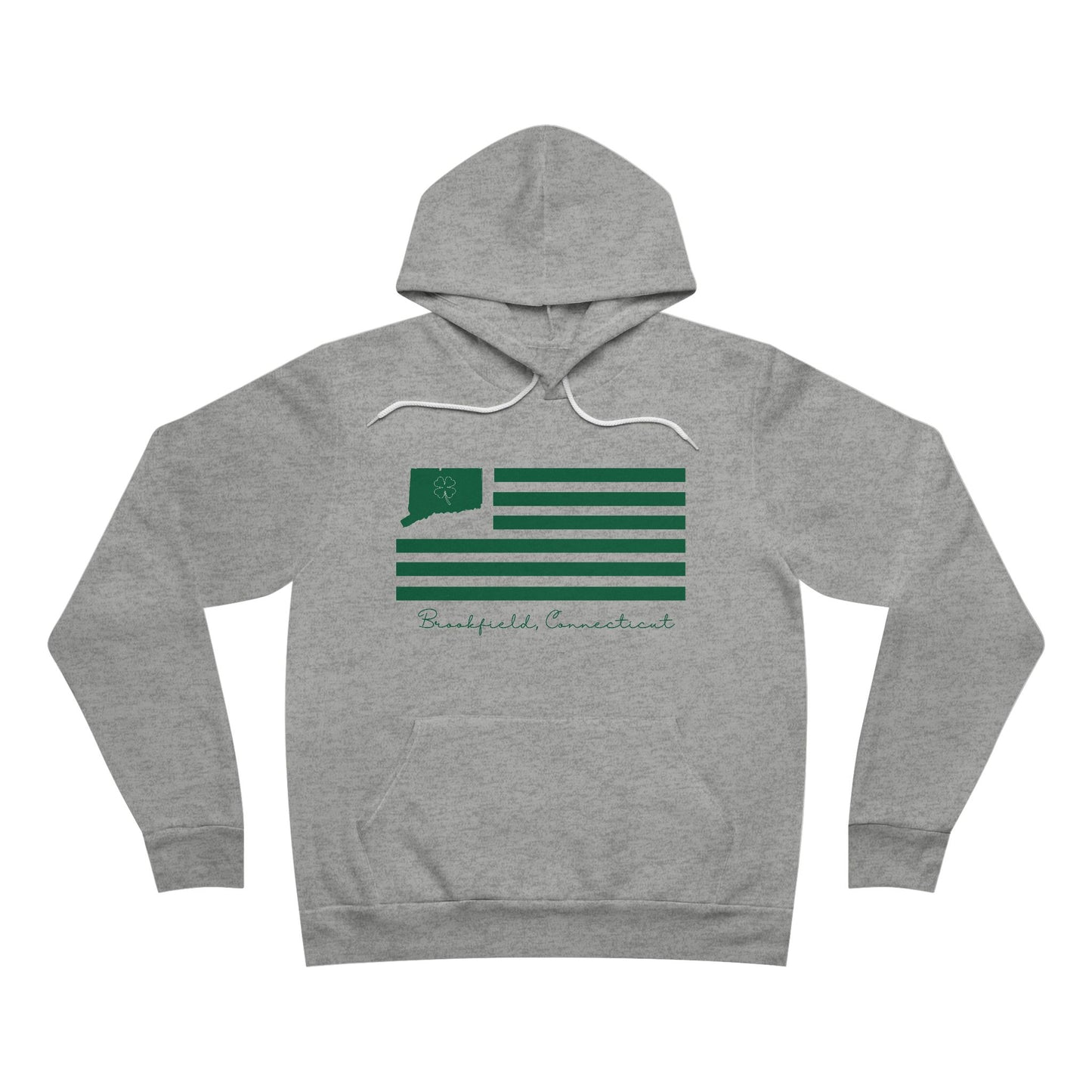 Brookfield Connecticut St. Patrick’s Day Flag Unisex Sponge Fleece Pullover Hoodie