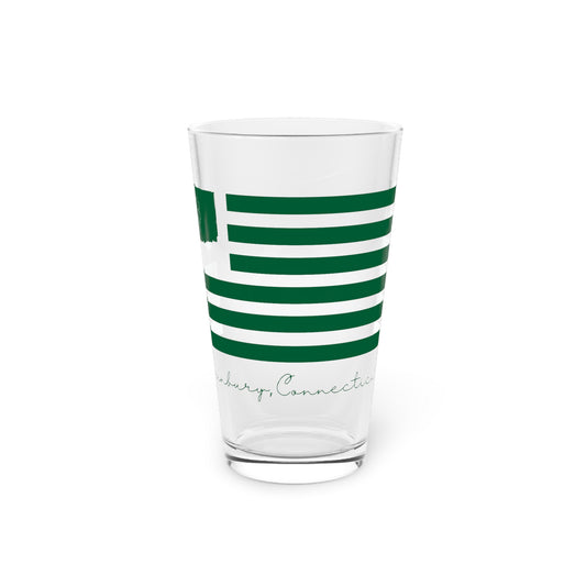 Danbury Connecticut St Patrick’s Day Flag Pint Glass, 16oz