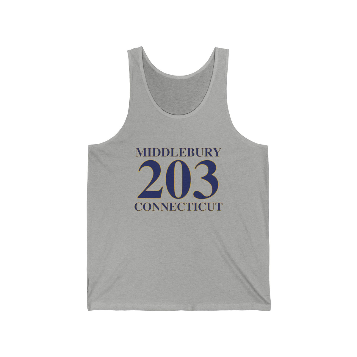Middlebury 203 Connecticut Unisex Jersey Tank Top