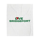 Love Bridgeport Velveteen Plush Blanket