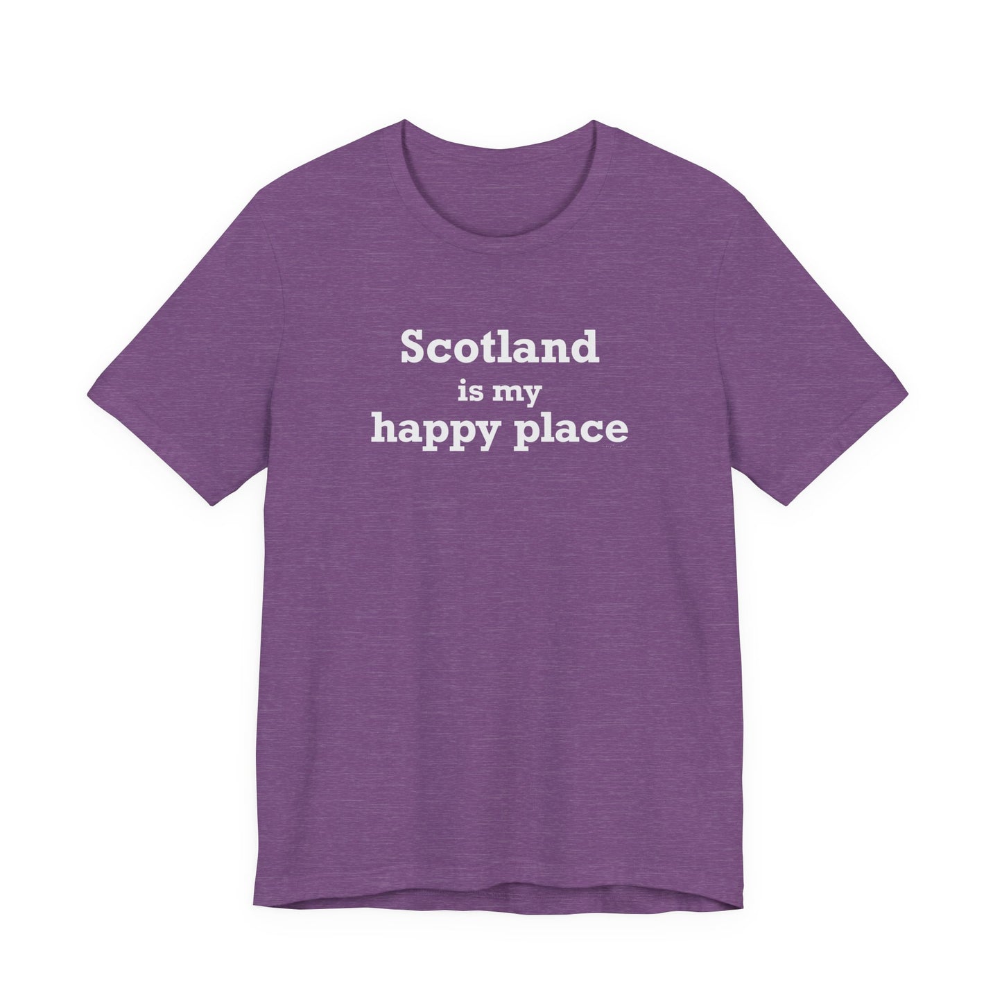 Scotland is My Happy Place Unisex Jersey Short Sleeve T-Shirt