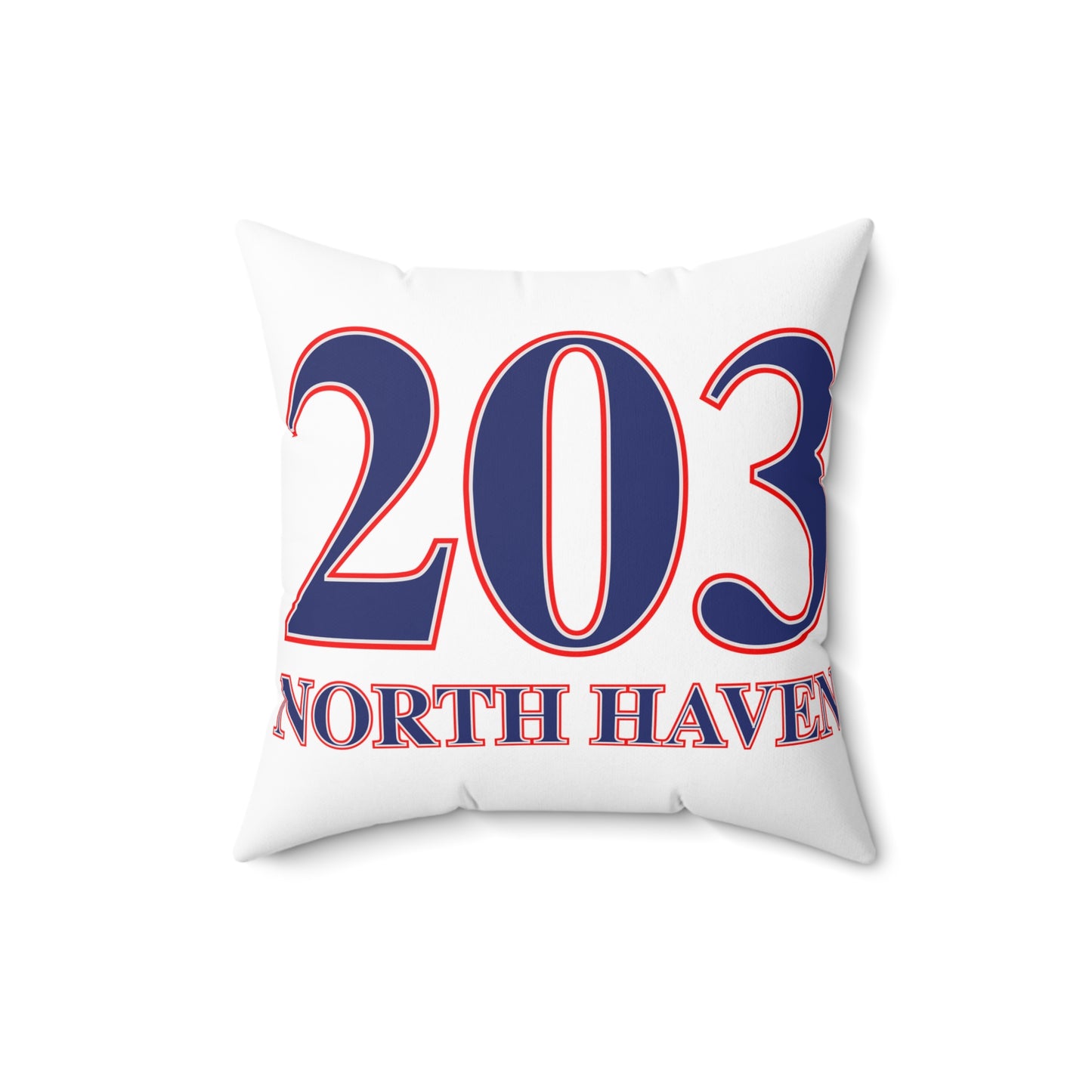 203 North Haven Red White & Blue Spun Polyester Square Pillow