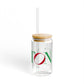 41 Tilt Easton Glass Can with Straw and Lid, 16oz