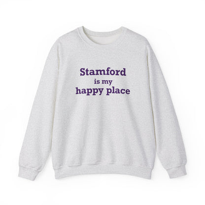 Stamford Is My Happy Place Unisex Heavy Blend™ Crewneck Sweatshirt