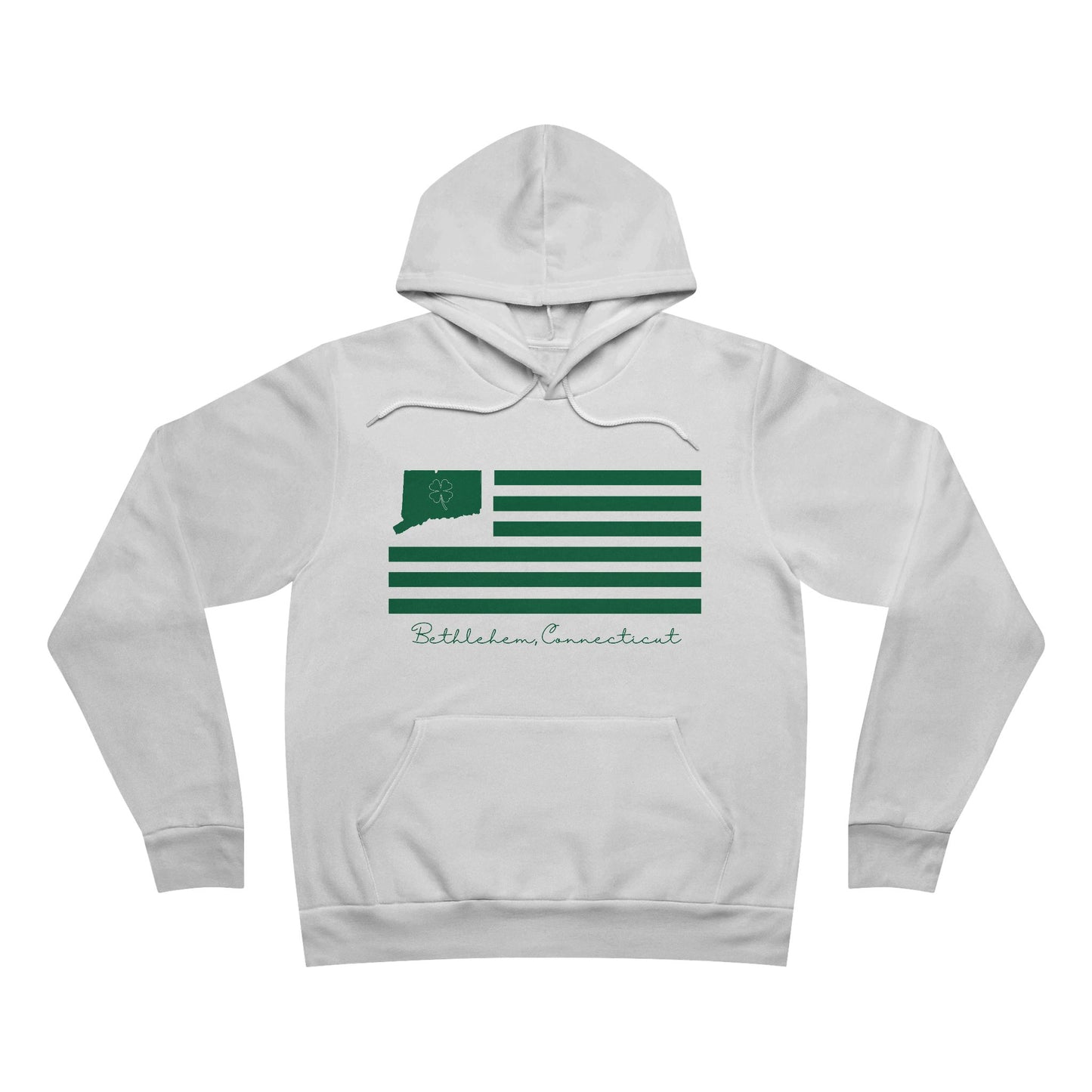 Bethlehem Connecticut St. Patrick’s Day Flag Unisex Sponge Fleece Pullover Hoodie