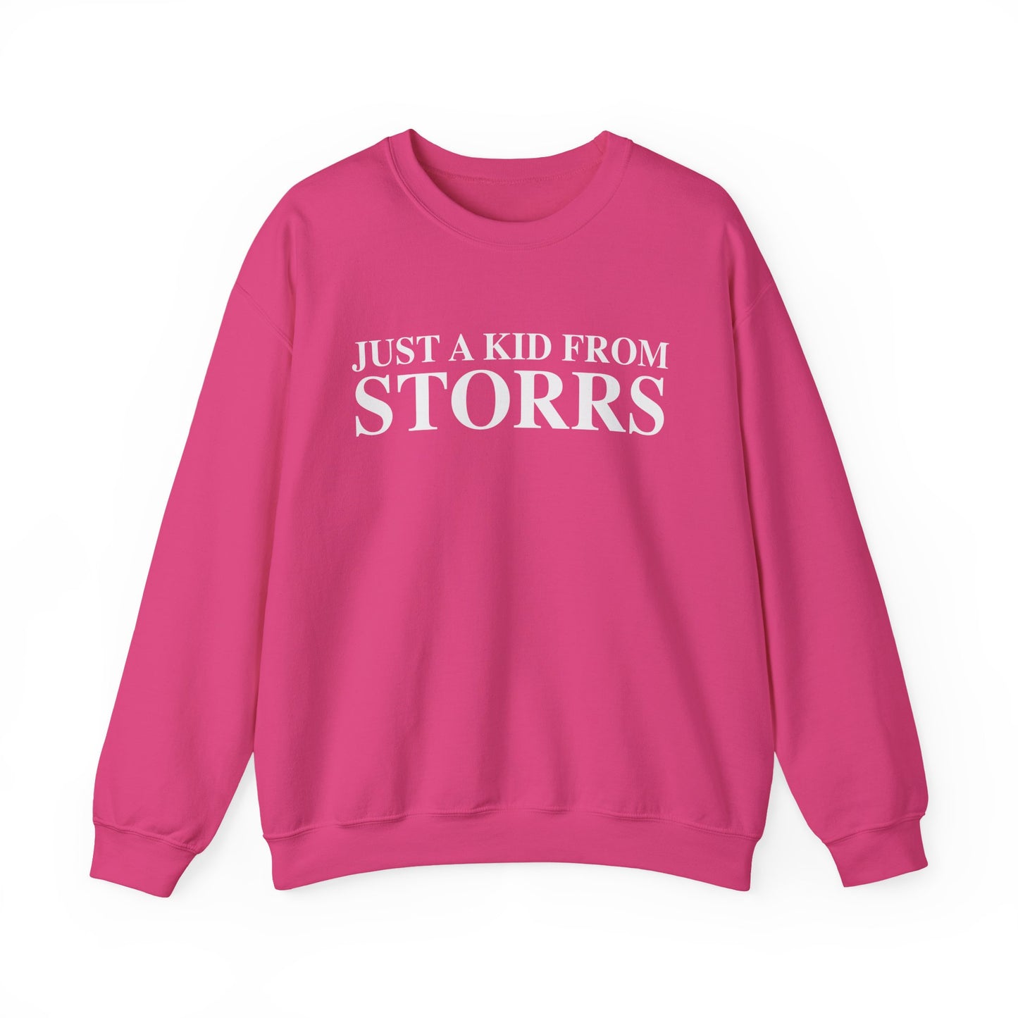 Just a kid from Storrs Unisex Heavy Blend™ Crewneck Sweatshirt