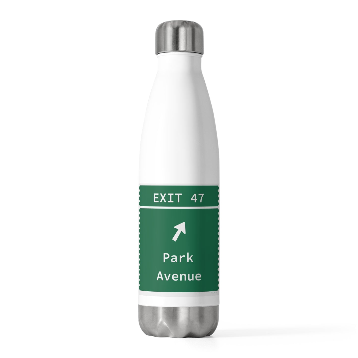 Vintage Merritt Parkway Exit 47 Sign 20oz Insulated Bottle