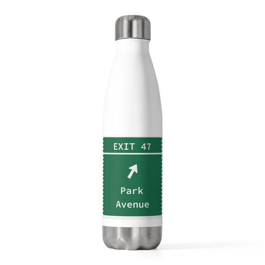 Vintage Merritt Parkway Exit 47 Sign 20oz Insulated Bottle