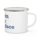 Sharon is My Happy Place Enamel Camping Mug
