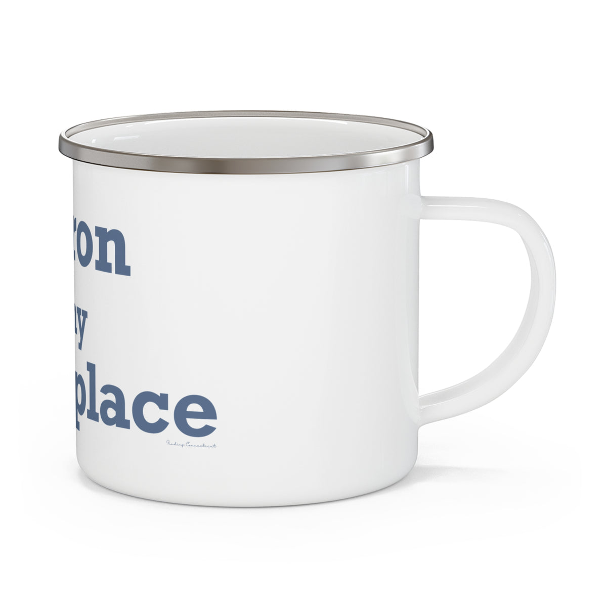 Sharon is My Happy Place Enamel Camping Mug