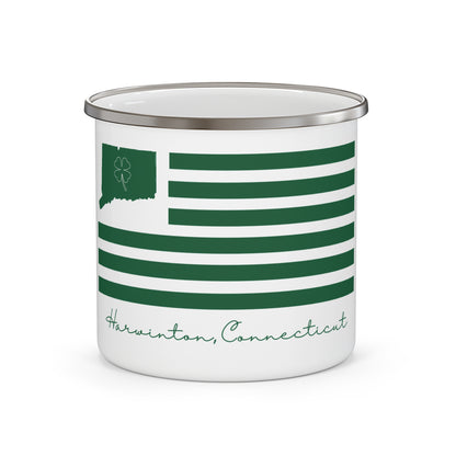 Harwinton Connecticut St. Patrick’s Day Flag Enamel Camping Mug